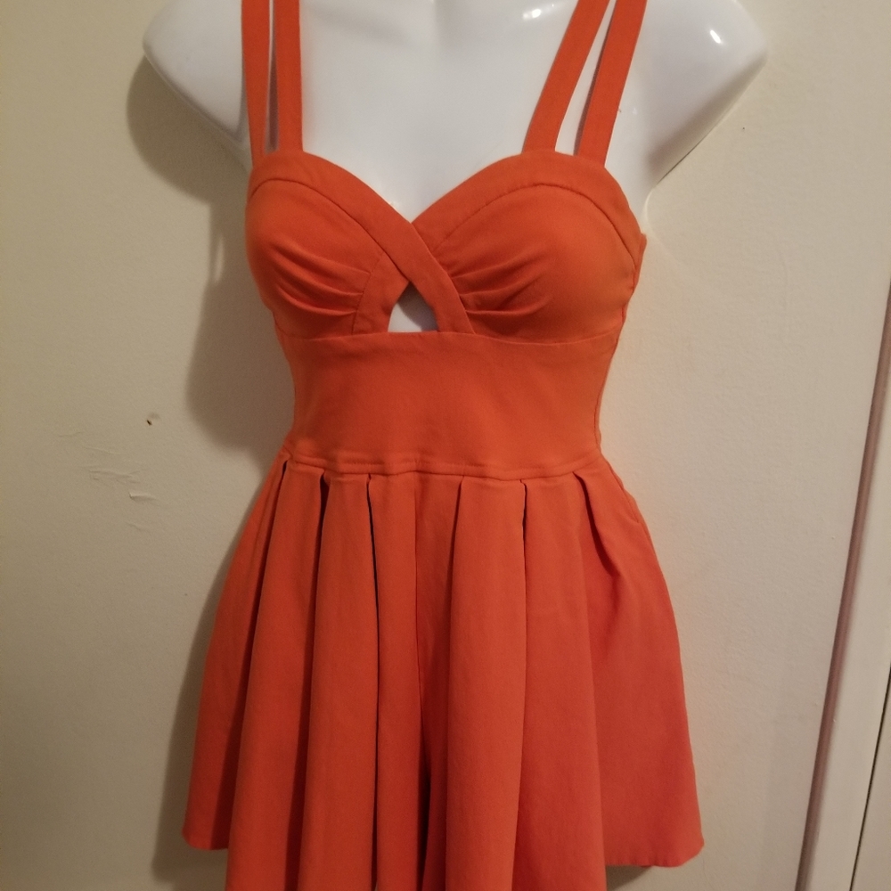 Material. Mini  dress